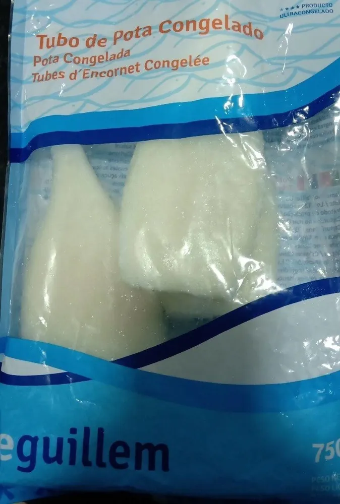 Tubo de pota Congelado
