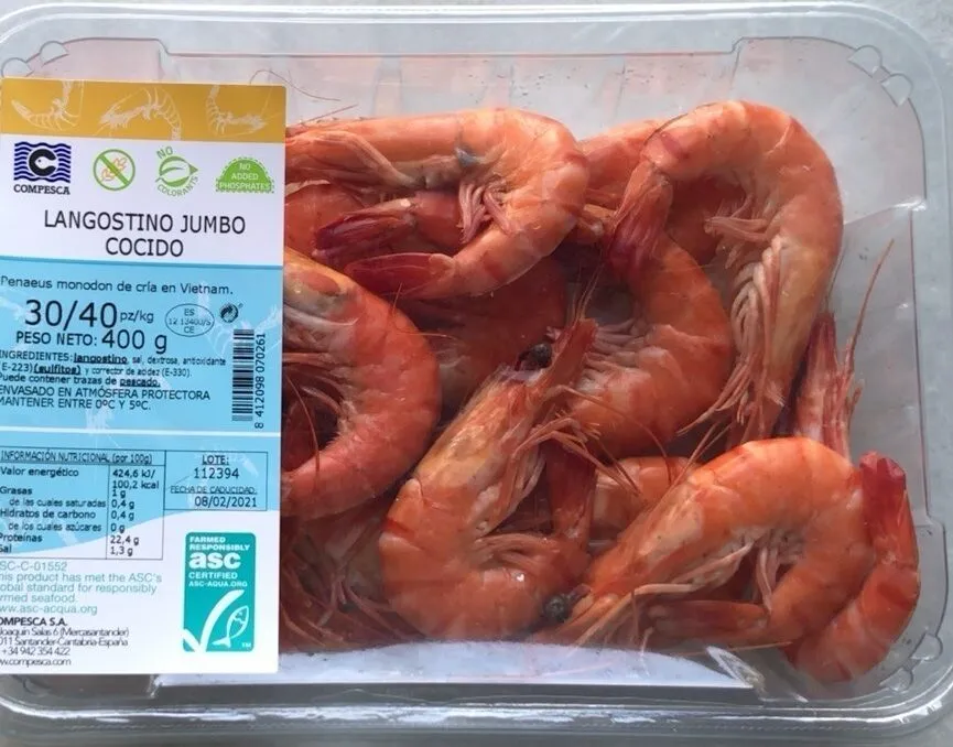 Langostino Jumbo cocido
