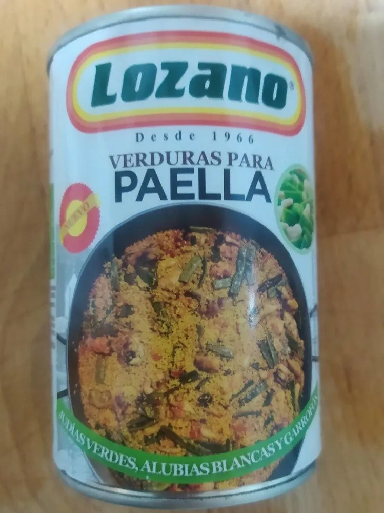 Verduras para paella