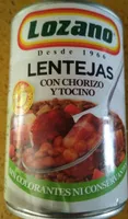 Lentejas con chorizo y tocino