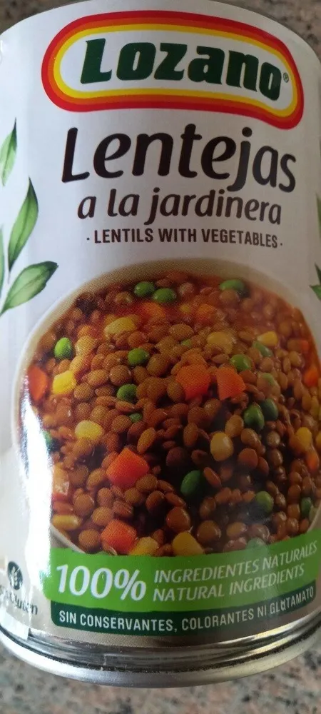 Lentejas a la jardinera