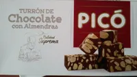 Turrón de chocolate con almendras