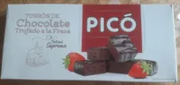 Turrón de chocolate trufado a la fresa