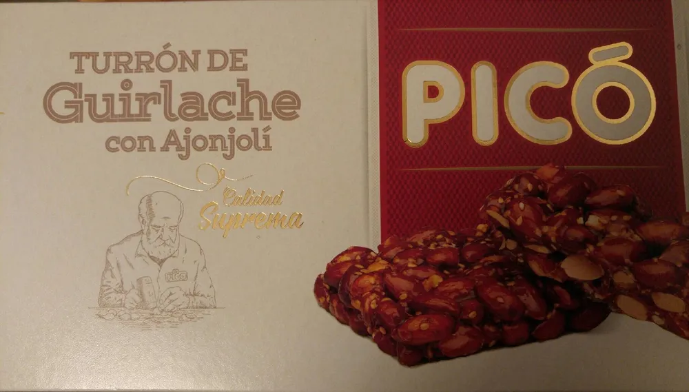 Turon de guirlache con ajonjoli