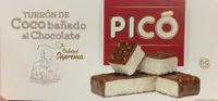 Turrón de coco bañado al chocolate