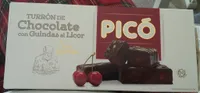 Turron de chocolate con Guindas al licor