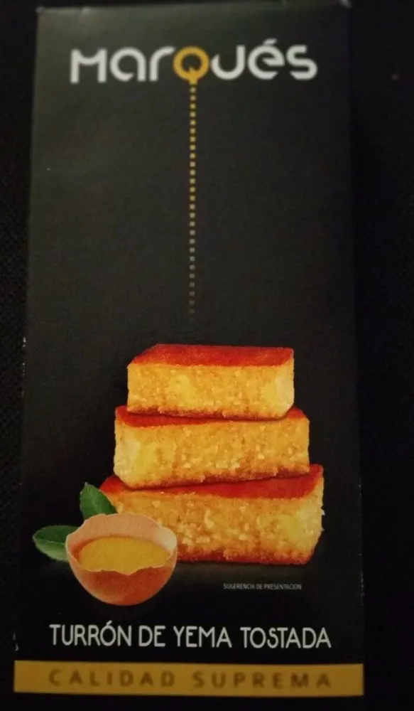 Turrón de yema tostada