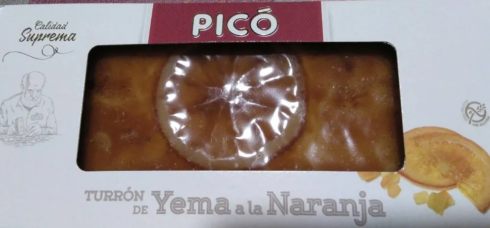 Turron de yema a la naranja