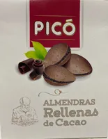 Almendras rellenas de cacao