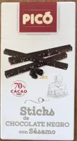 Sticks de chocolate negro con sesamo
