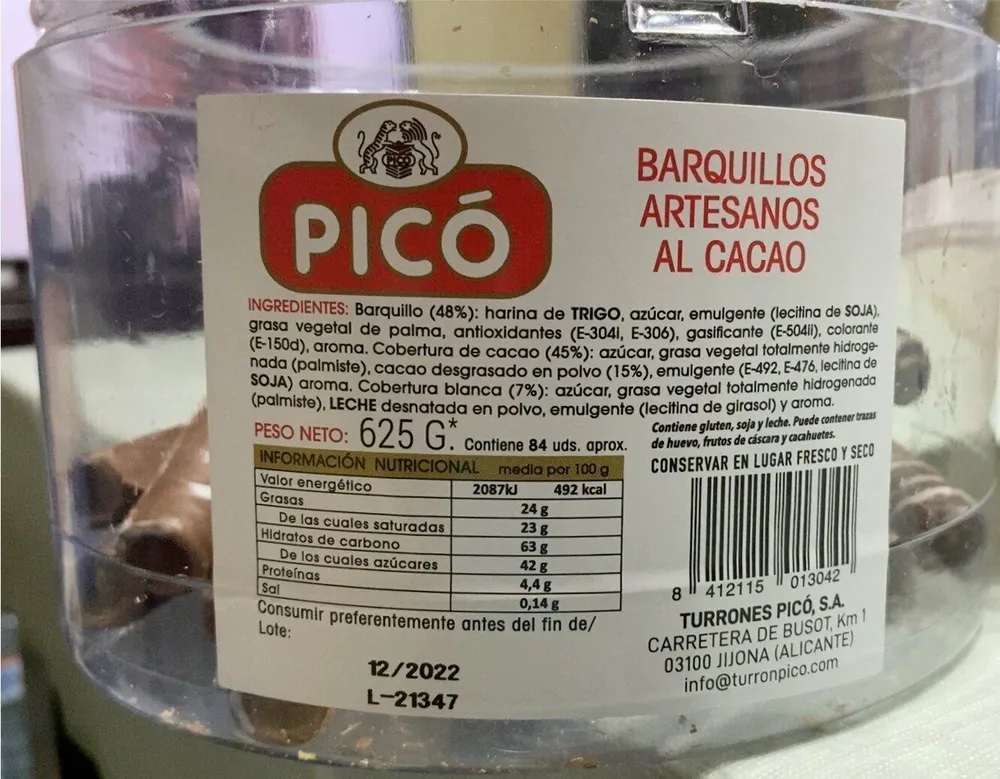 Barquillos Artesanos al Cacao