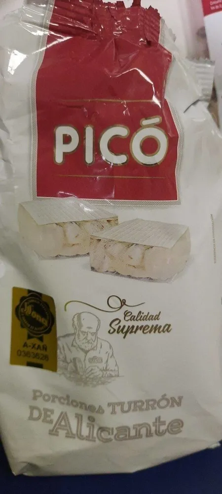 Porciones turrón de alicante