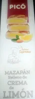 Mazapán relleno de crema de limón