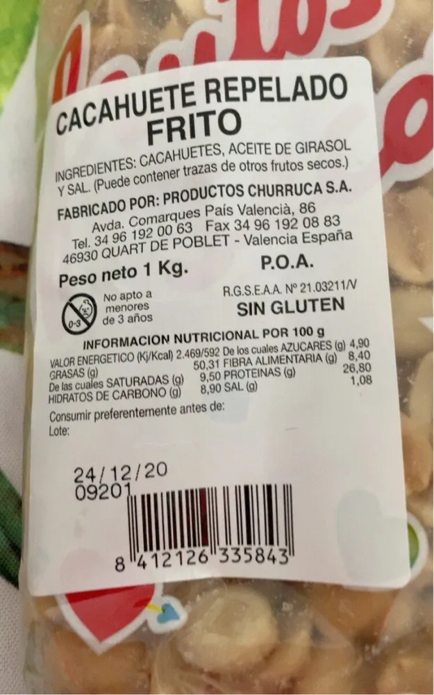 Cacahouète Repelado Frito