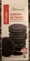 Galletas de cacao rellenas de crema
