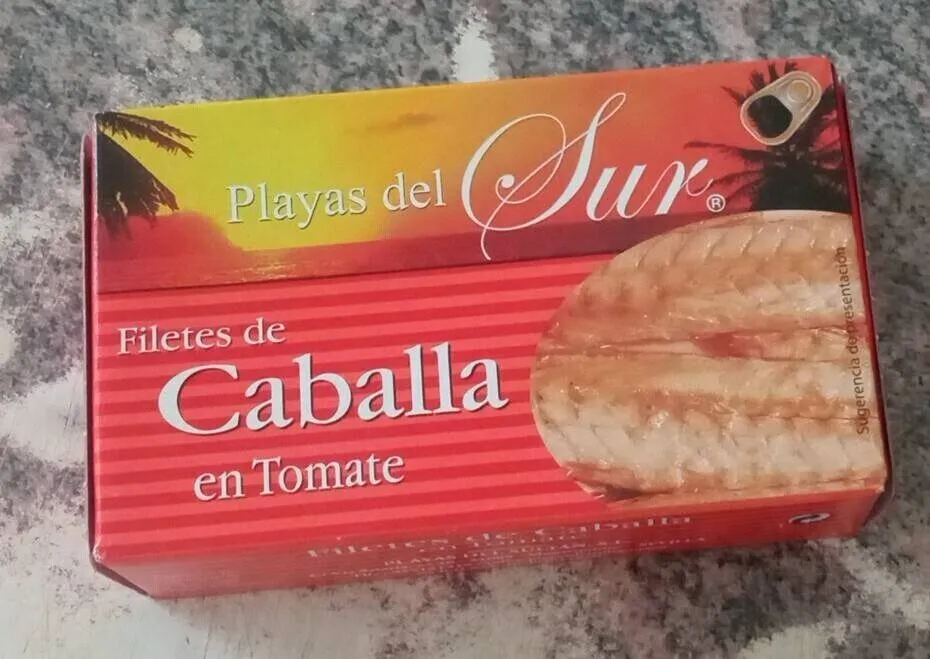 Filetes de caballa en tomate