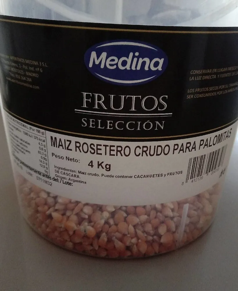 Maiz rosetero crudo