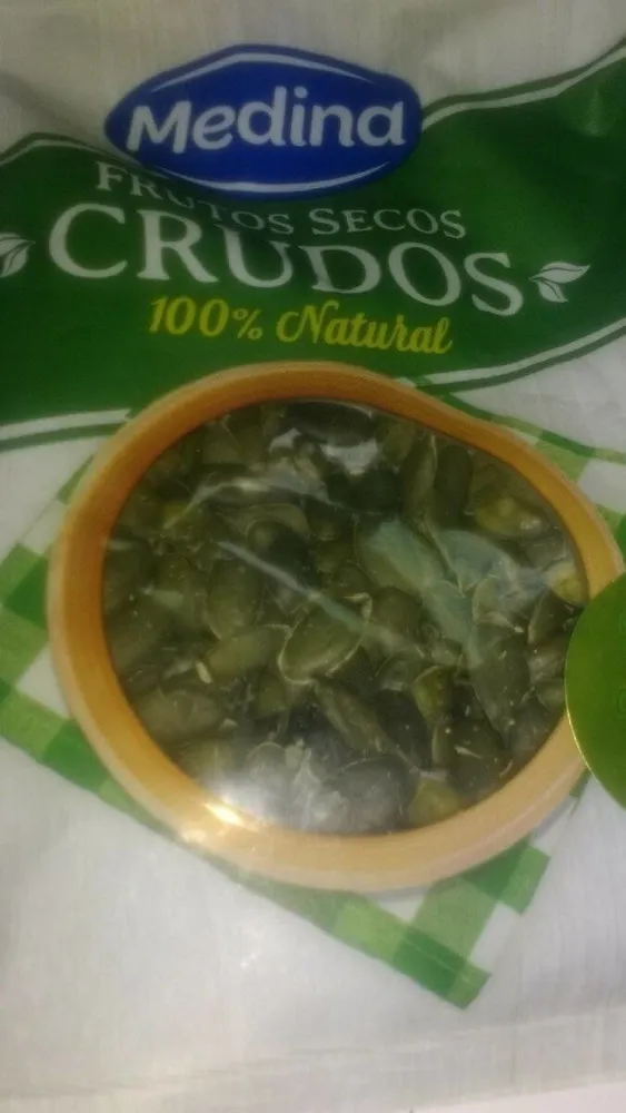 Semillas de calabaza pelada cruda