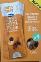Nuts Time Good Sofa Pause mix de frutos secos y frutas deshidratadas con arándano envase 100 g sin gluten