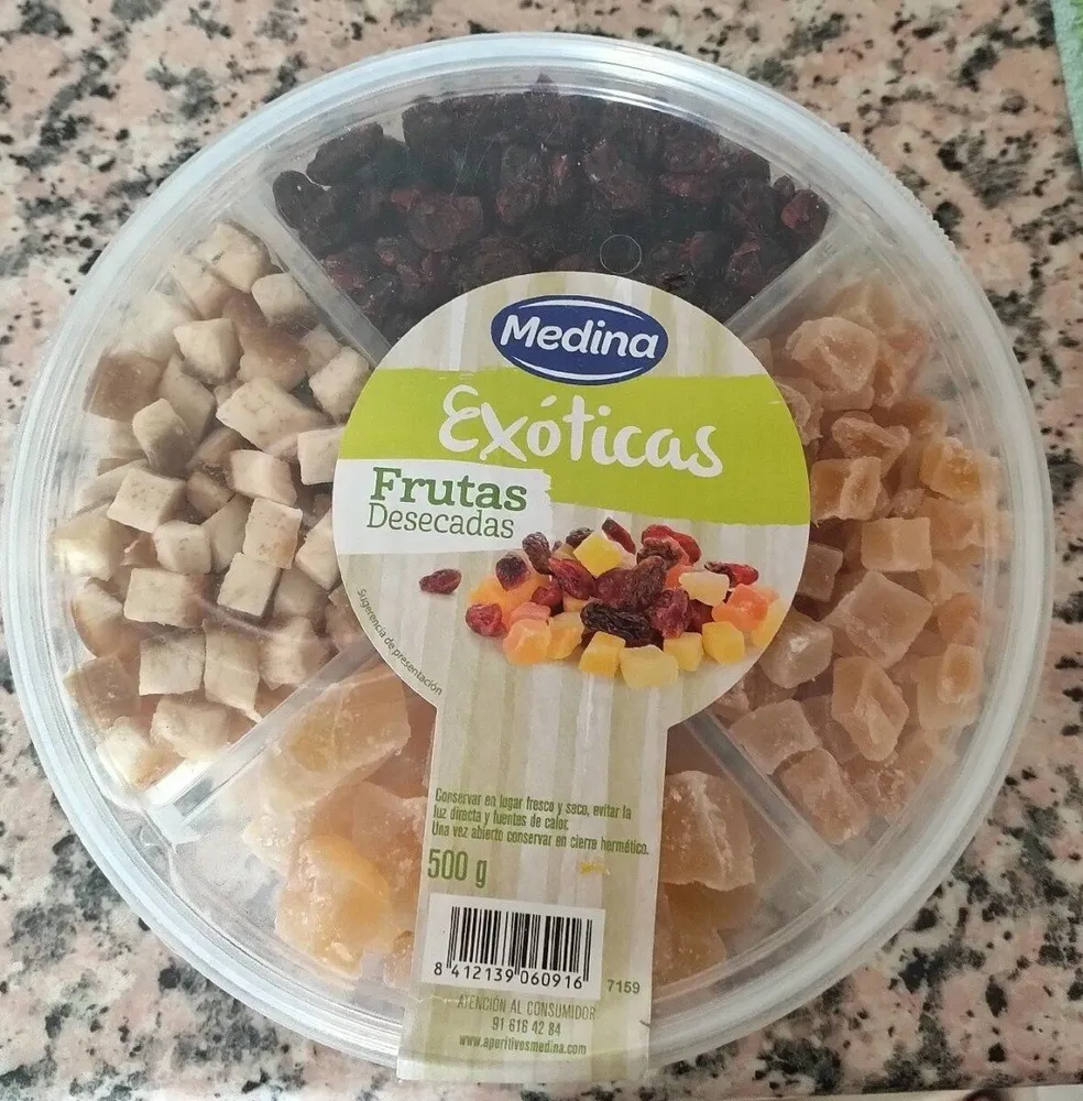 Frutas desecadas exoticas