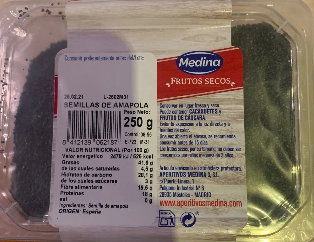 semillas de amapola