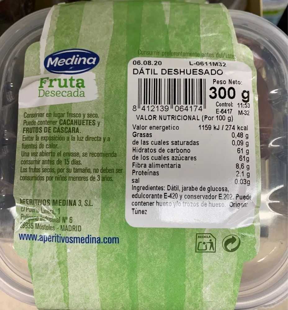Datil Deshuesado