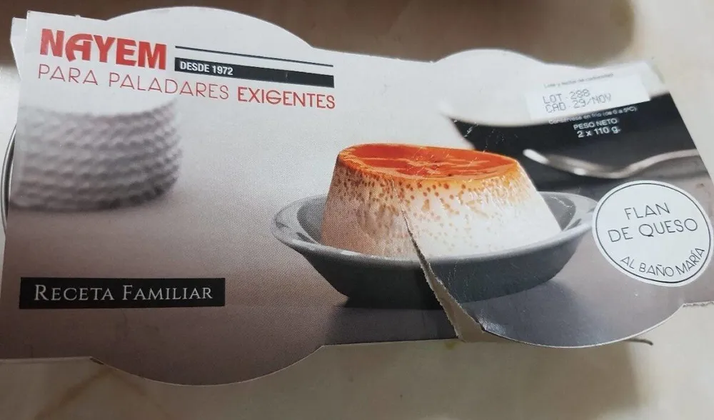 Flan de queso