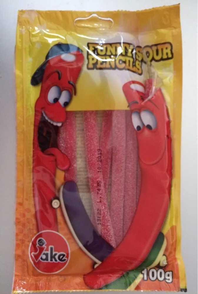 Funny sour pencils