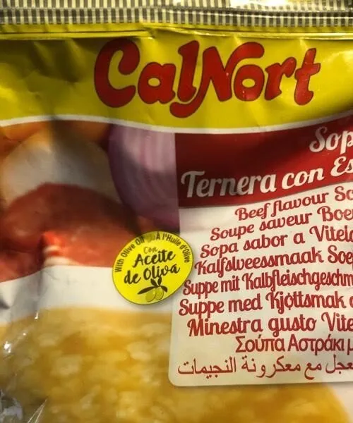 Sopa sabor Ternera con estrellitas