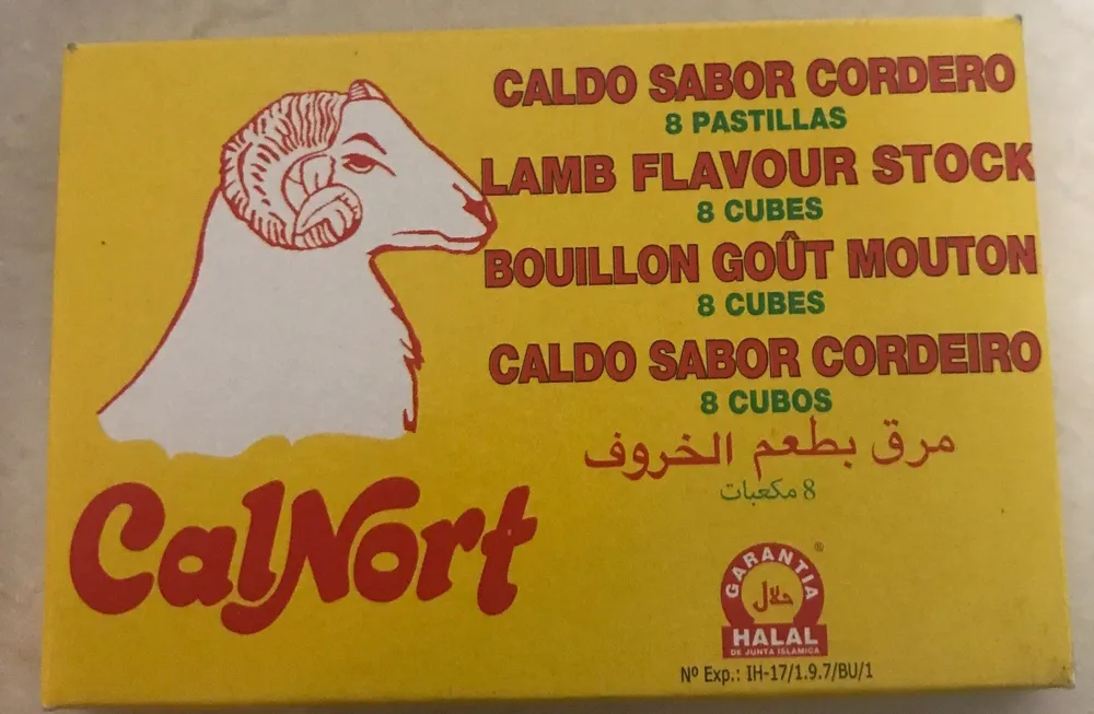 Caldo sabor cordero 8 pastillas