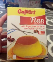 Flan con azucar