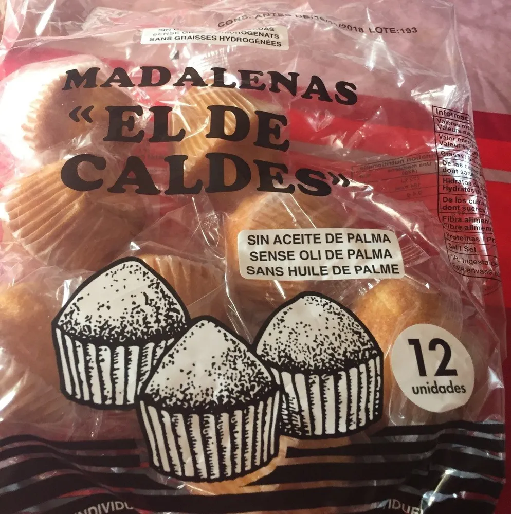 Magdalenas Naturales En Bolsa Caldes