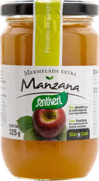 Mermelada de manzana sin gluten y con fructosa