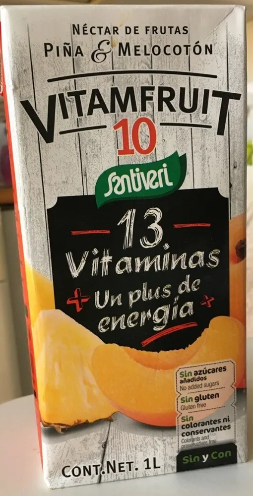 Vitamfruit néctar de frutas con vitaminas, sin