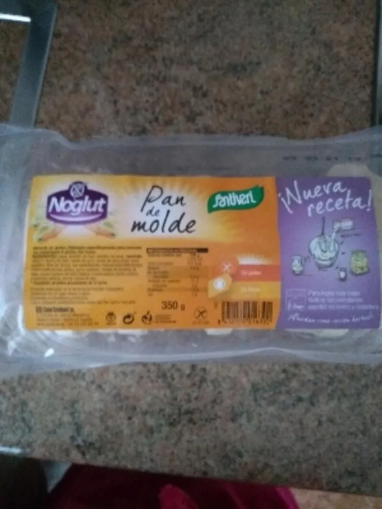 Noglut pan de molde sin gluten y sin lactosa