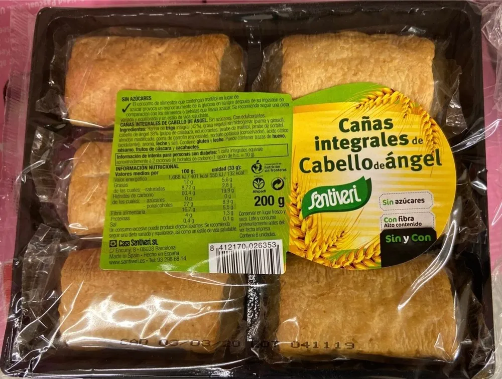 Cañas integrales de cabello de angel
