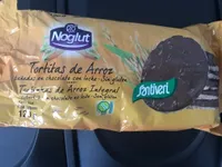 Noglut tortitas de arroz bañadas con chocolate