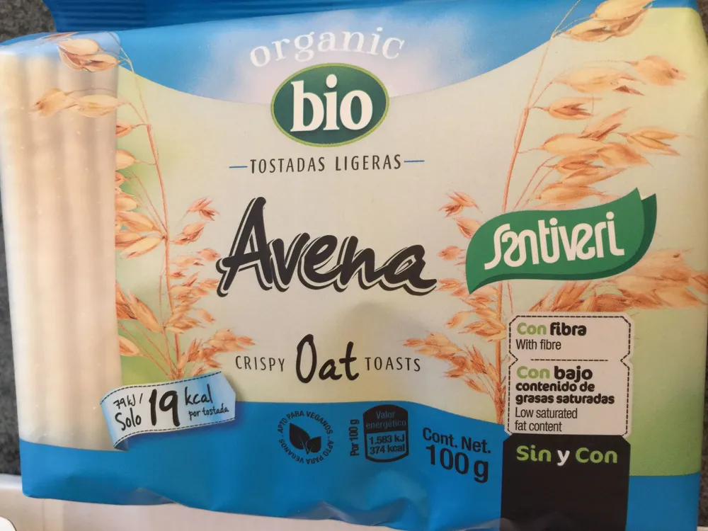 Tostadas ligeras avena