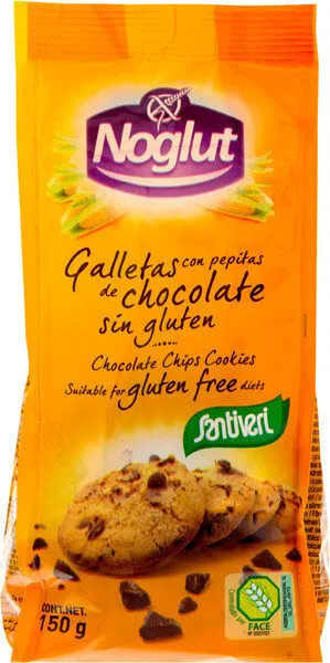Noglut galletas con pepitas de chocolate sin gluten