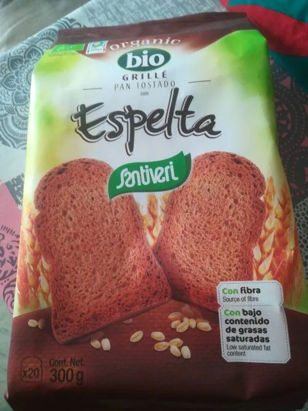 Pan tostado con espelta