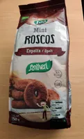 Mini roscos de espelta ecológicos sin lactosa y sin huevo