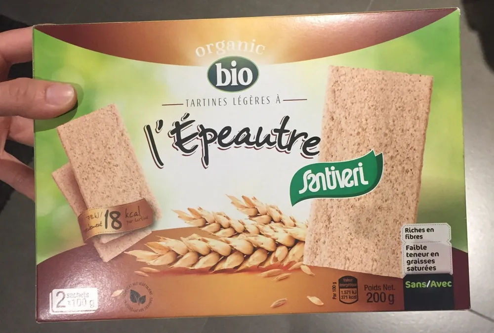 Tartines légères a l'épeautre