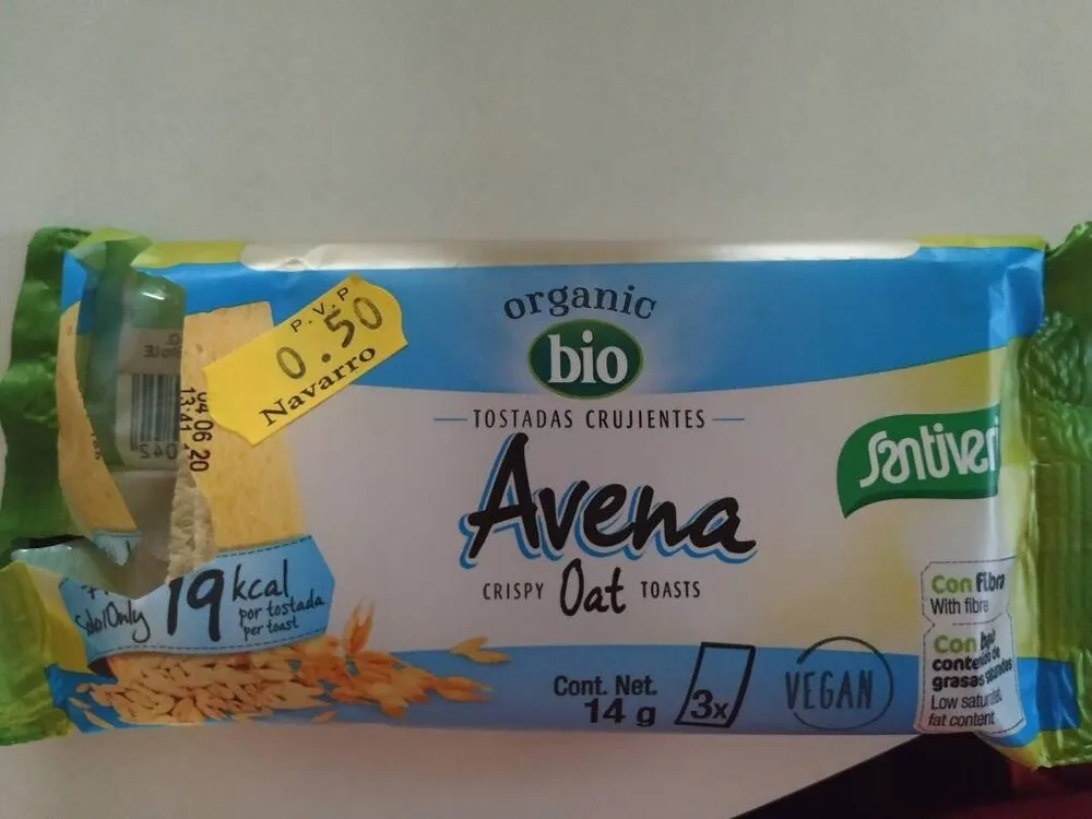 Tostada crujiente de Avena