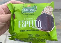 Tortitas de espelta con chocolate negro