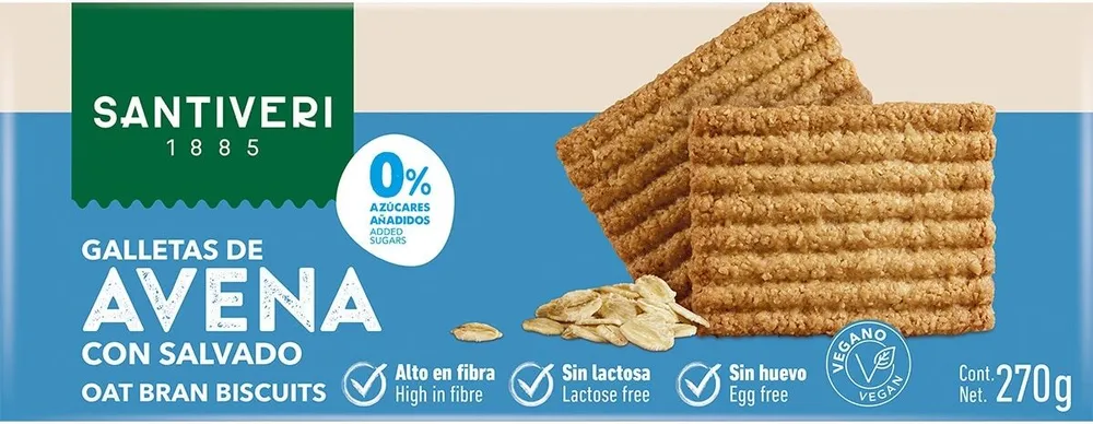 Galleta avena con salvado