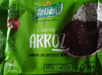 Tortitas de arroz bañadas con chocolate negro