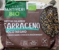 Tortitas de arroz sarraceno con choco negro