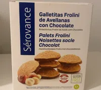 Galletas Frolini de Avellanas con chocolate