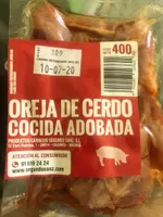 Oreja de cerdo cocida adobada