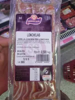 Lonchejas, oreja cocida en lonchas